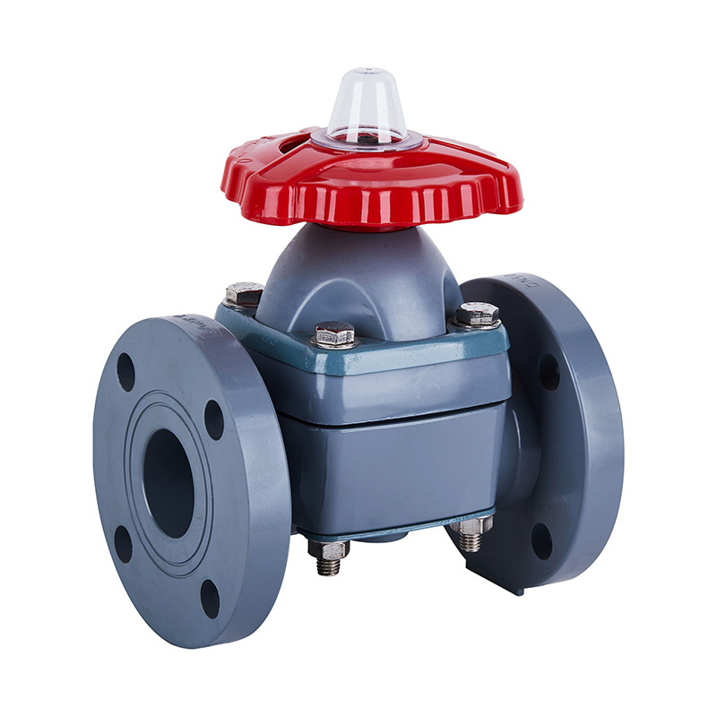 PVC-C G41F-10V 法蘭式隔膜閥DN20、DN32-150  20A、32A-150A日標